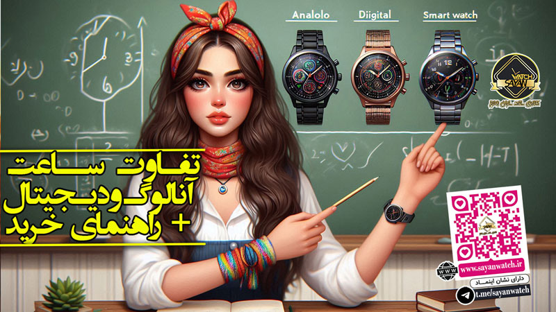 تفاوت ساعت آنالوگ با ساعت دیجیتال و هوشمند + راهنمای خرید