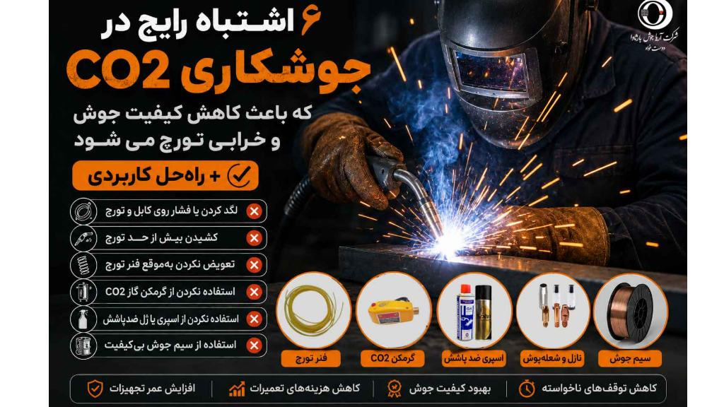 6 اشتباه رایج در جوشکاری (CO2 )میگ + راه حل