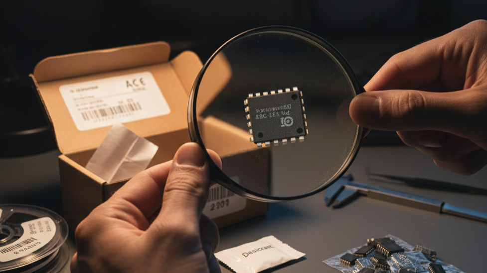 تشخیص اصالت قطعات الکترونیکی؛ بررسی ظاهری