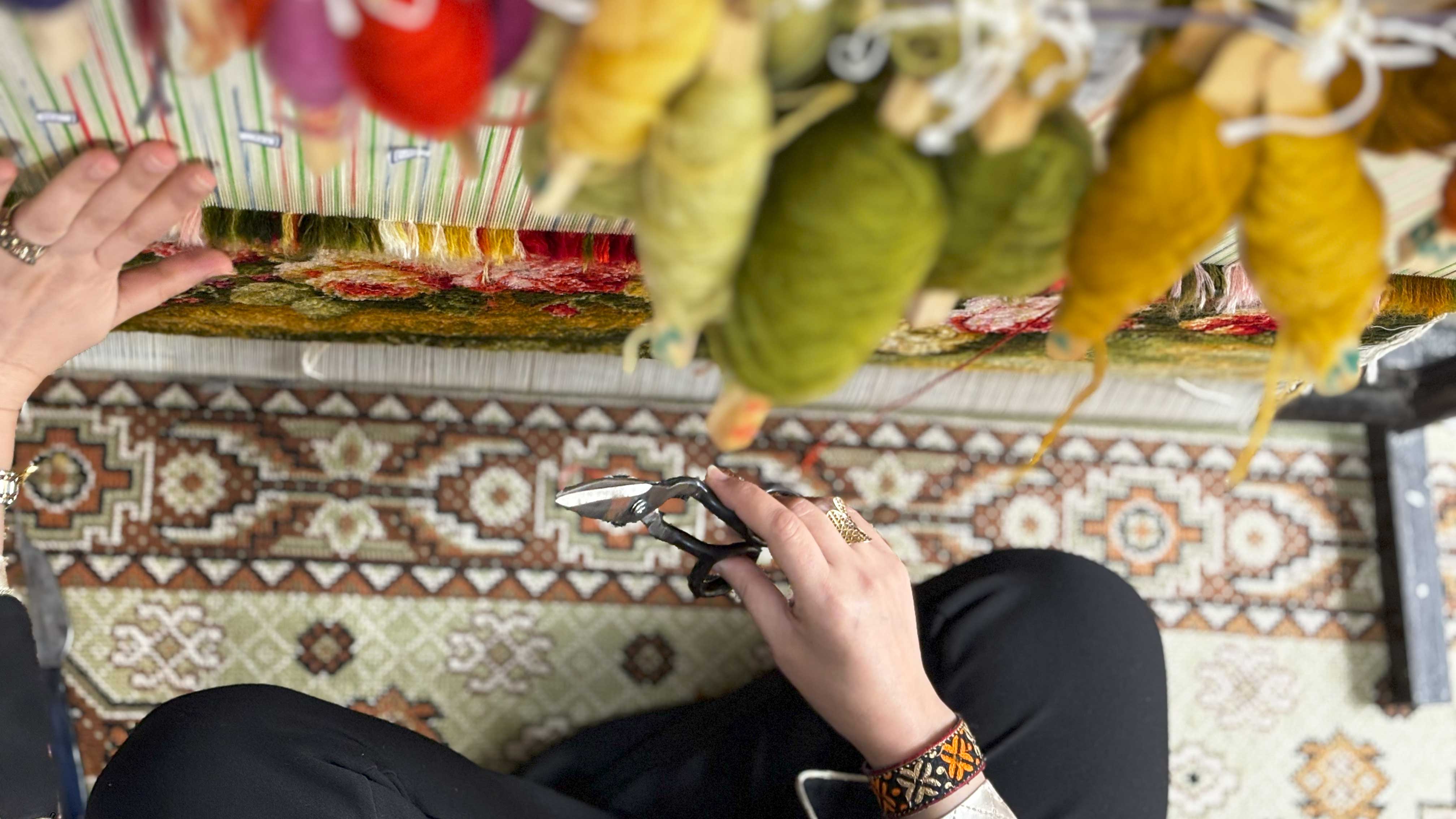 هنر قالیبافی در شهرستان بندرگز