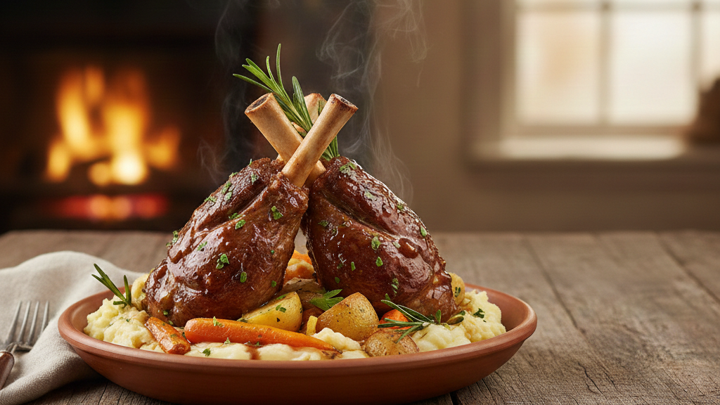 خوراک گوشت Lamb Shanks به سبک Gordon Ramsay