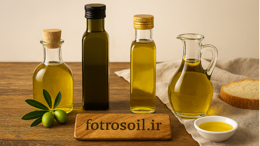 راهنمای جامع مقایسه انواع روغن زیتون فرابکر، بکر، بودارو بدون بو