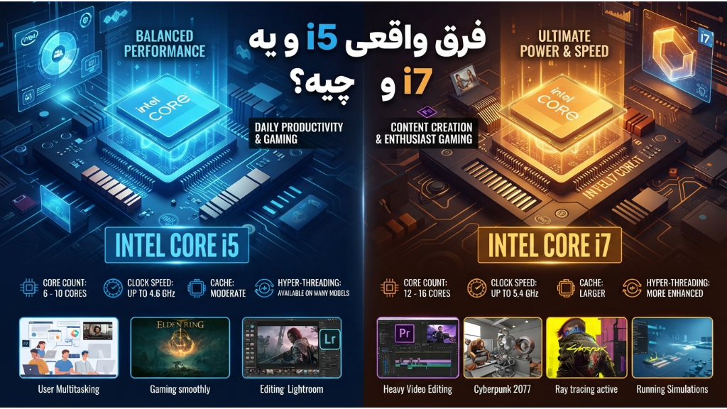 فرق i5 و i7 واقعاً چیه؟
