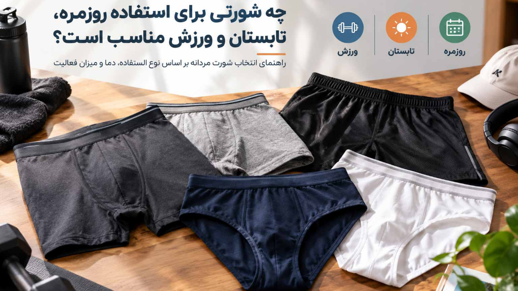چه شورتی برای استفاده روزمره، تابستان و ورزش مناسب است؟
