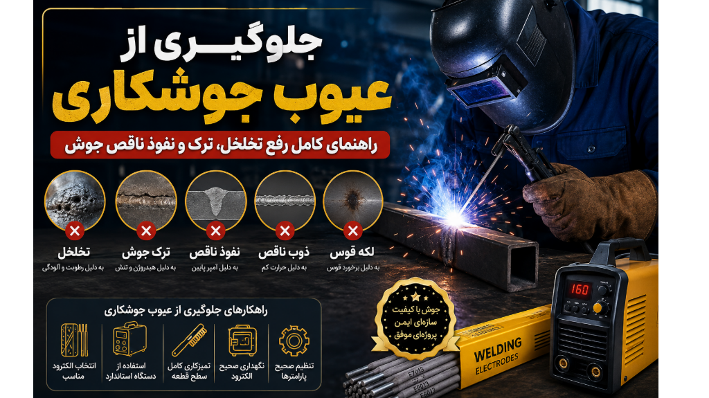 جلوگیری از عیوب جوشکاری؛ رفع تخلخل، ترک و نفوذ ناقص