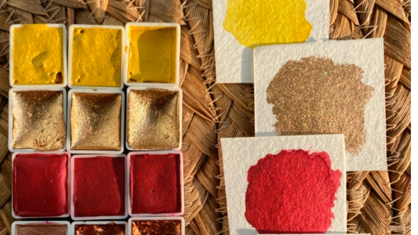 رازهای جادویی آبرنگ متالیک برای کارت‌پستال و هدیه‌های خاص