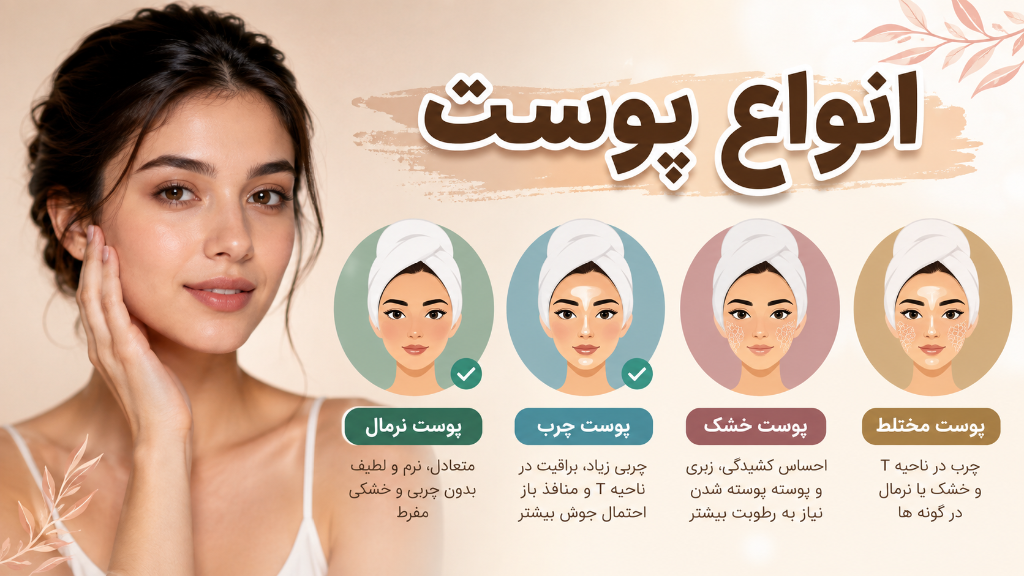 چگونه نوع پوست خود را تشخیص دهیم؟