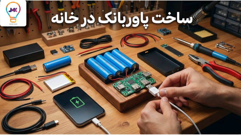 آموزش ساخت پاوربانک در خانه (مرحله‌به‌مرحله + معرفی قطعات لازم)