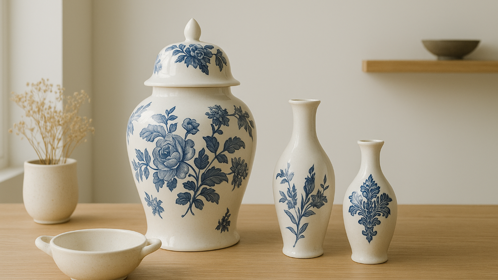 چطور جینجر جار و ظروف سرامیکی را در دکوراسیون منزل استفاده کنیم؟
