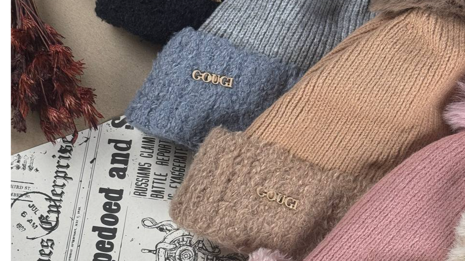 کلاه بافت زنانه سگک دار