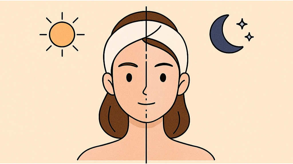 تفاوت روتین مراقبت پوستی روز و شب