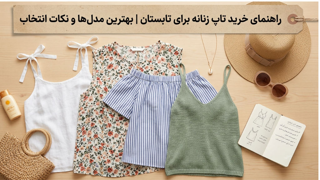 راهنمای خرید تاپ زنانه برای تابستان، بهترین مدل‌ها و نکات انتخاب