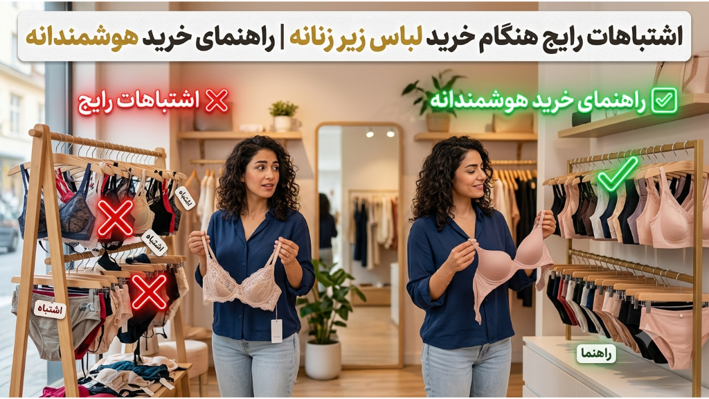 اشتباهات رایج هنگام خرید لباس زیر زنانه | راهنمای خرید هوشمندانه
