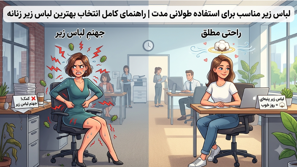 لباس زیر مناسب برای استفاده طولانی مدت | راهنمای انتخاب