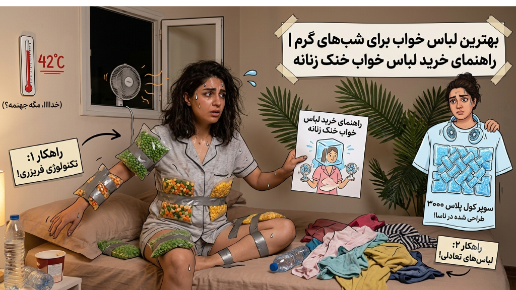 بهترین لباس خواب برای شب‌های گرم، راهنمای خرید لباس خواب