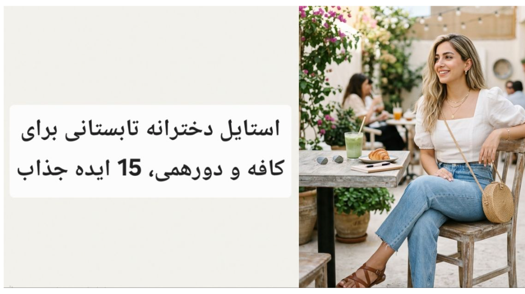استایل دخترانه تابستانی برای کافه و دورهمی، 15 ایده جذاب