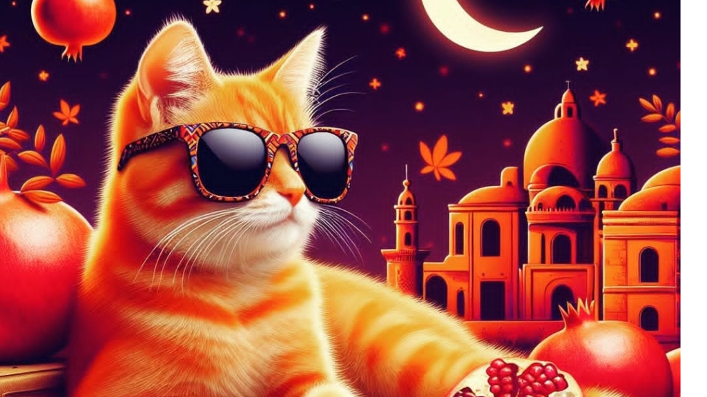 خوراکی های یلدایی و گربه ها