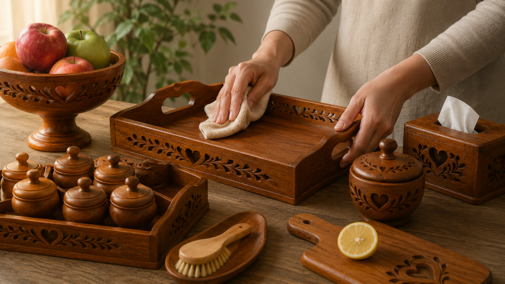 روش نگهداری از وسایل چوبی؟ راهنمای افزایش عمر ظروف وسیله چوبی