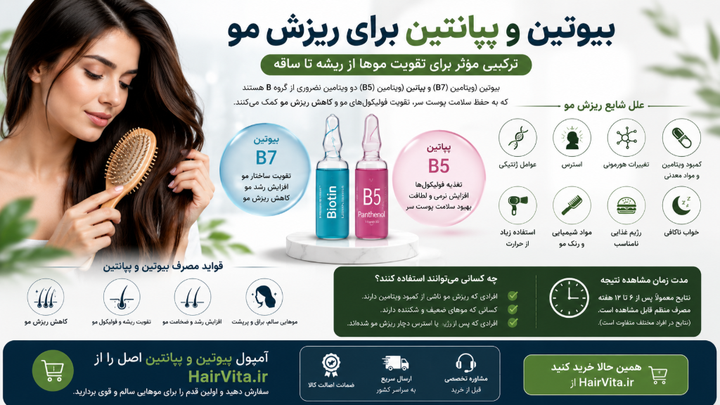 بیوتین بپانتین برای ریزش مو؛ آیا واقعا موثر هستند؟