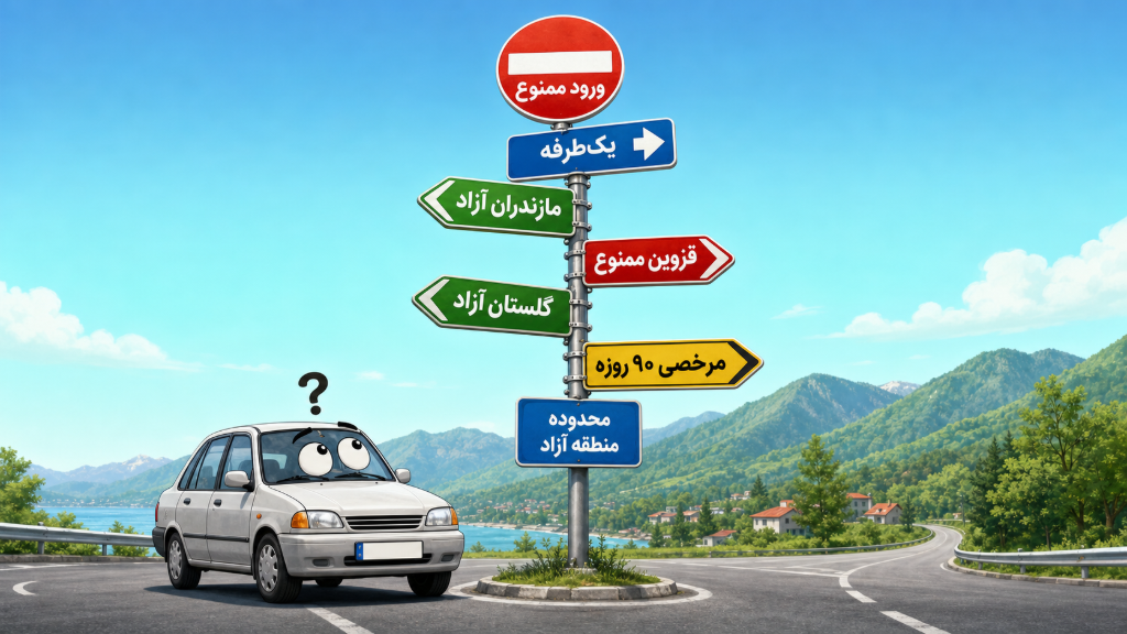 محدوده تردد خودروهای پلاک منطقه آزاد انزلی؛ آخرین وضعیت