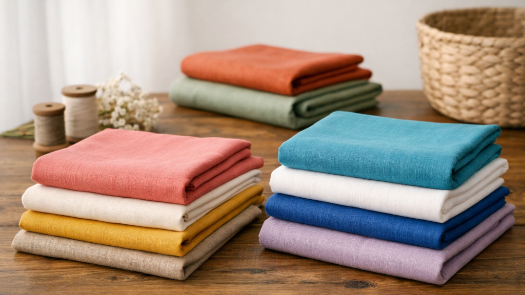 راهنمای خرید پارچه لنین و شانتون | بهترین قیمت و کیفیت در شایلا