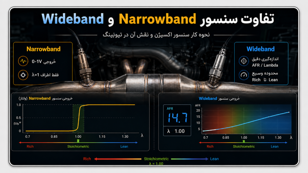 سنسور اکسیژن وایدبند چیست و چه تفاوتی دارد؟