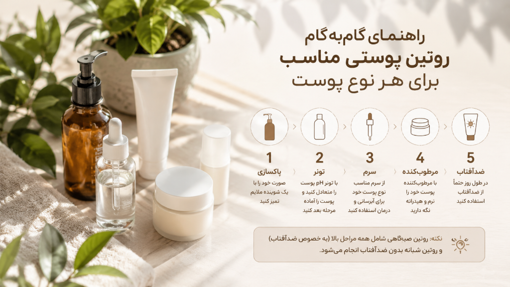 راهنمای گامبهگام روتین پوستی مناسب برای هر نوع پوست
