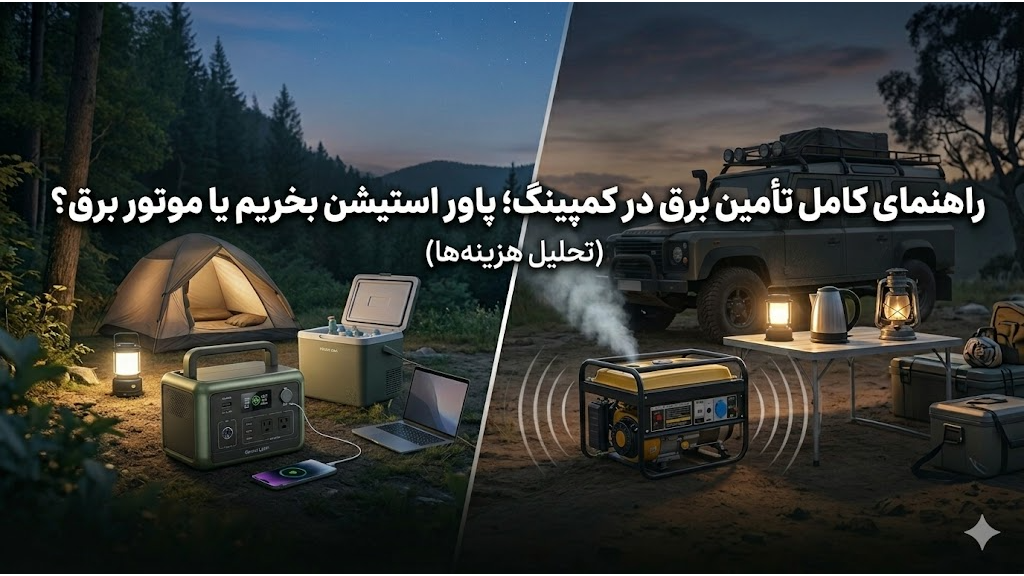 تأمین برق در کمپینگ؛پاوراستیشن بخریم یا موتور برق؟