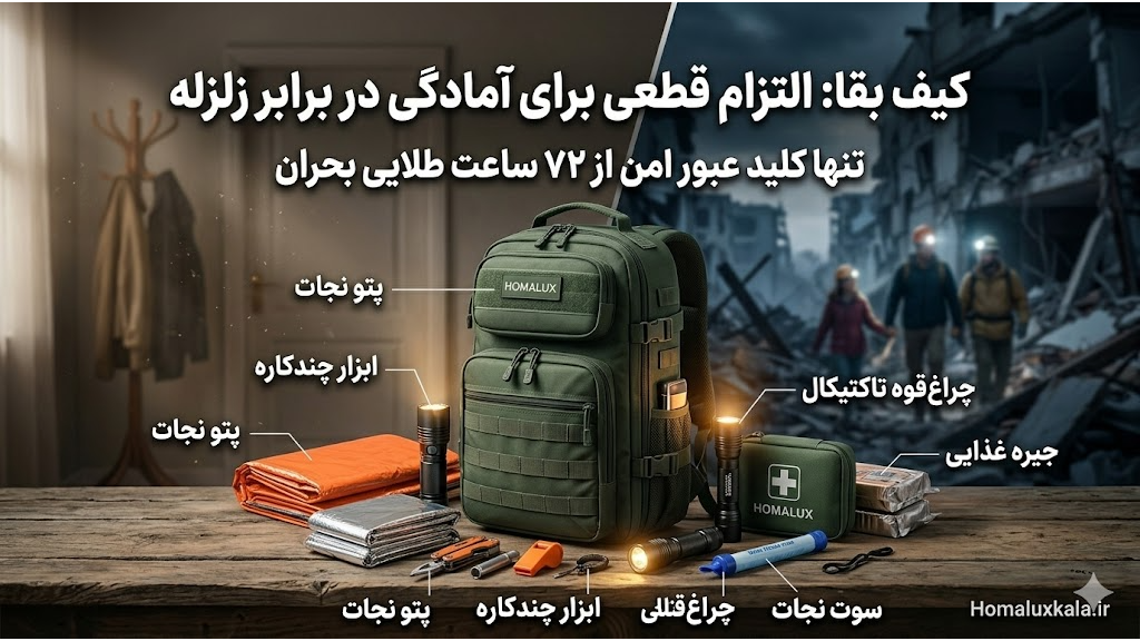 چکلیست طلایی کیف بقا ؛ وسایلی که جانتان را نجات میدهند