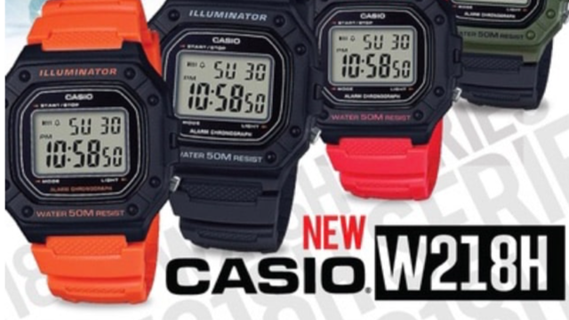 کاسیو CASIO W-218H-3AV — راهنمای تنظیم ساعت دیجیتال