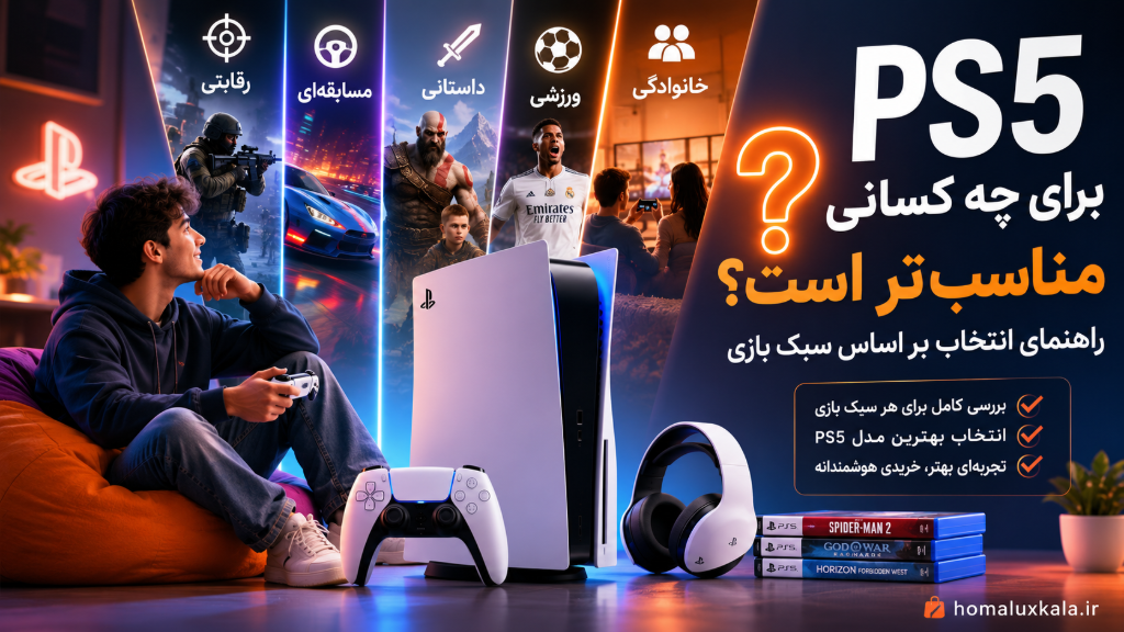 PS5 برای چه کسانی مناسبتر است؟ راهنمای انتخاب بر اساس سبک بازی