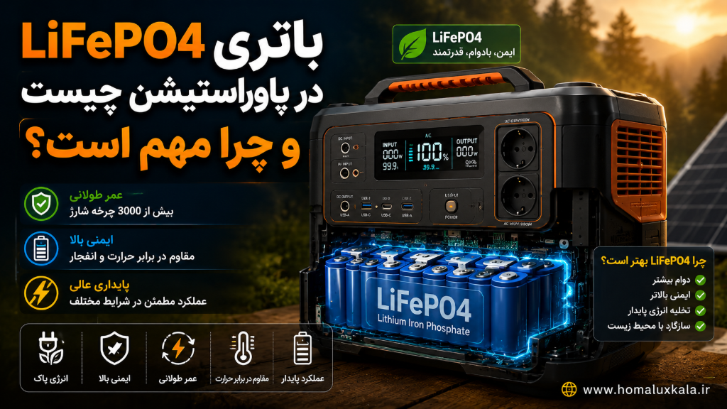 باتری LiFePO4 در پاوراستیشن چیست و چرا مهم است؟