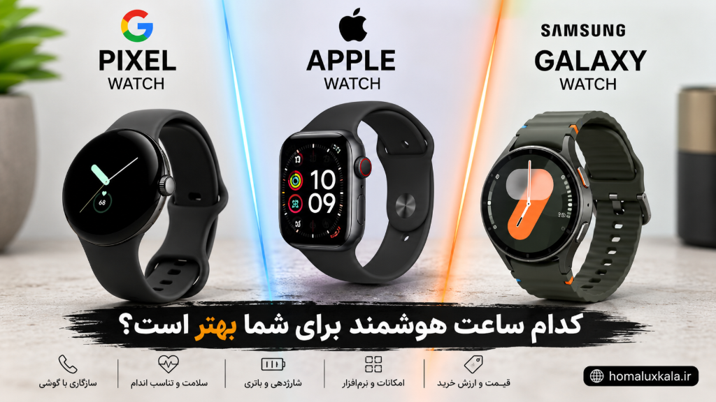 تفاوت ساعت هوشمند گوگل Pixel با اپل واچ و گلکسی واچ
