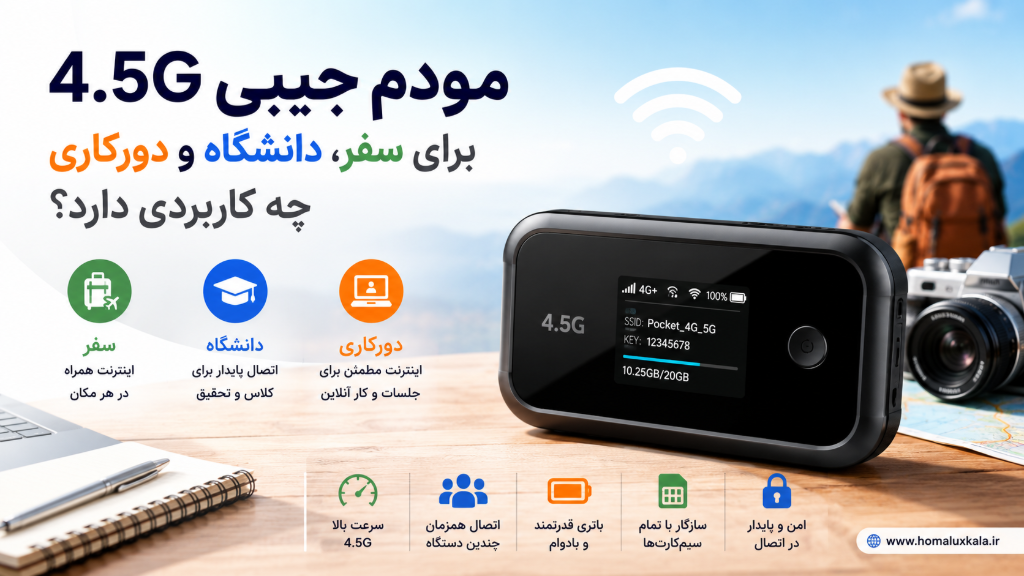 مودم جیبی 4.5G برای سفر، دانشگاه و دورکاری چه کاربردی دارد؟