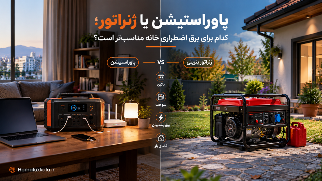پاوراستیشن یا ژنراتور؛ کدام برای خانه و قطعی برق بهتر است؟