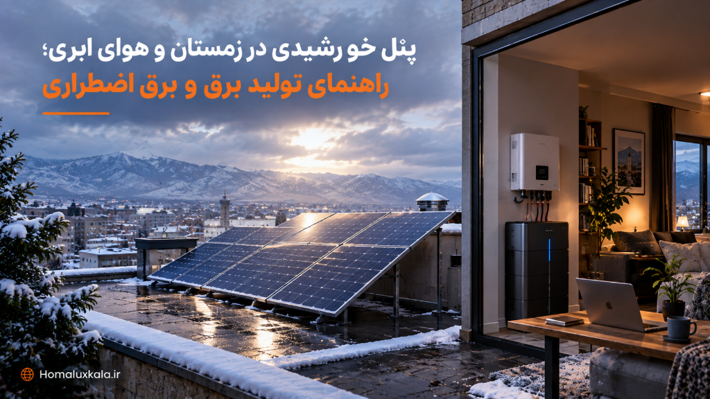 پنل خورشیدی در زمستان و هوای ابری چقدر برق تولید می‌کند؟