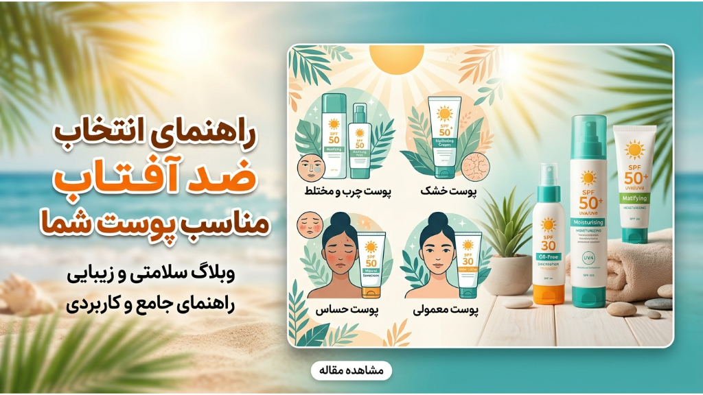 راهنمای انتخاب ضدآفتاب مناسب پوست شما