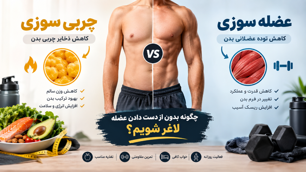 تفاوت چربی سوزی با عضله سوزی چیست؟