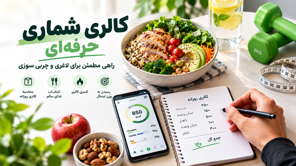 راهنمای کامل کاهش وزن با محاسبه کالری