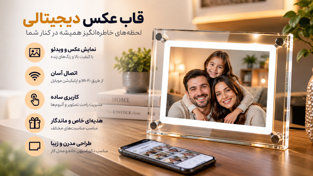 قاب عکس دیجیتالی چیست و چه کاربردی در دکوراسیون خانه دارد؟