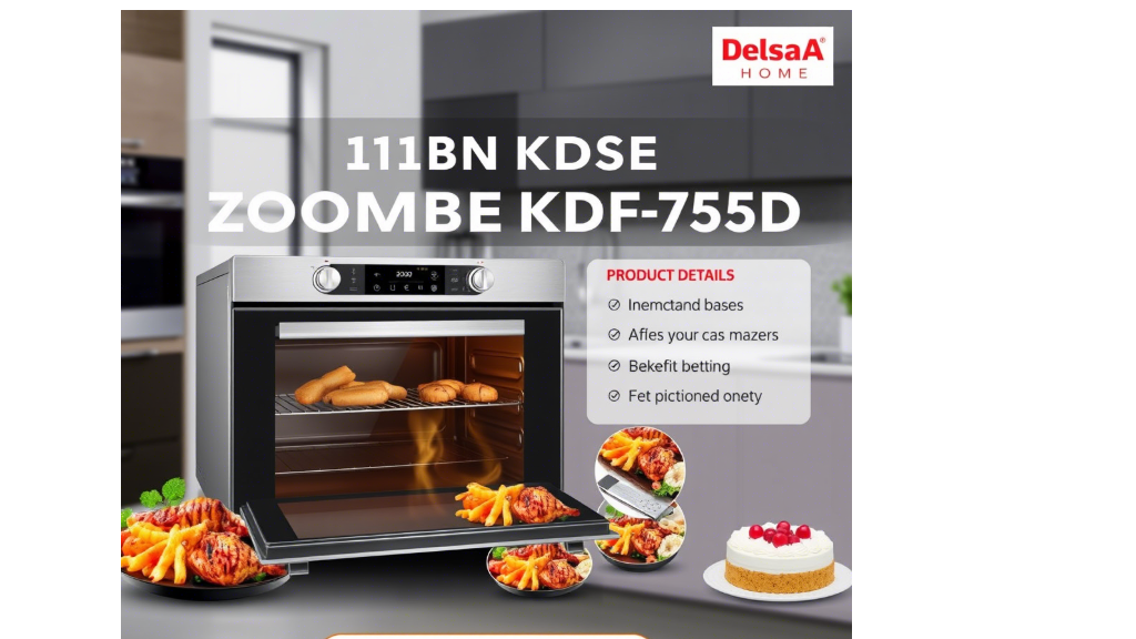 معرفی آون سرخکن 12 لیتری زومبا مدل KDF-705D با درب شیشهای