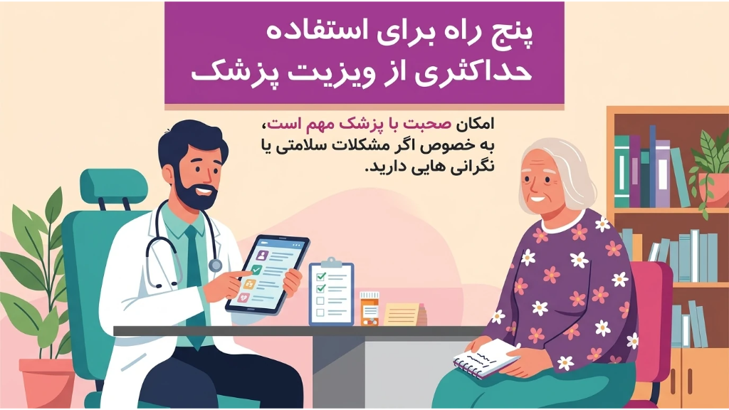 پنج راه برای استفاده حداکثری از ویزیت پزشک