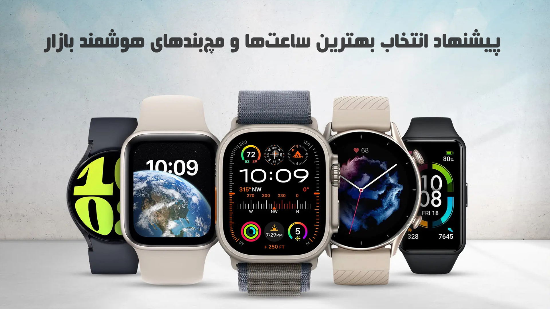 پیشنهاد انتخاب بهترین ساعت‌ها و مچ‌بند‌های هوشمند بازار