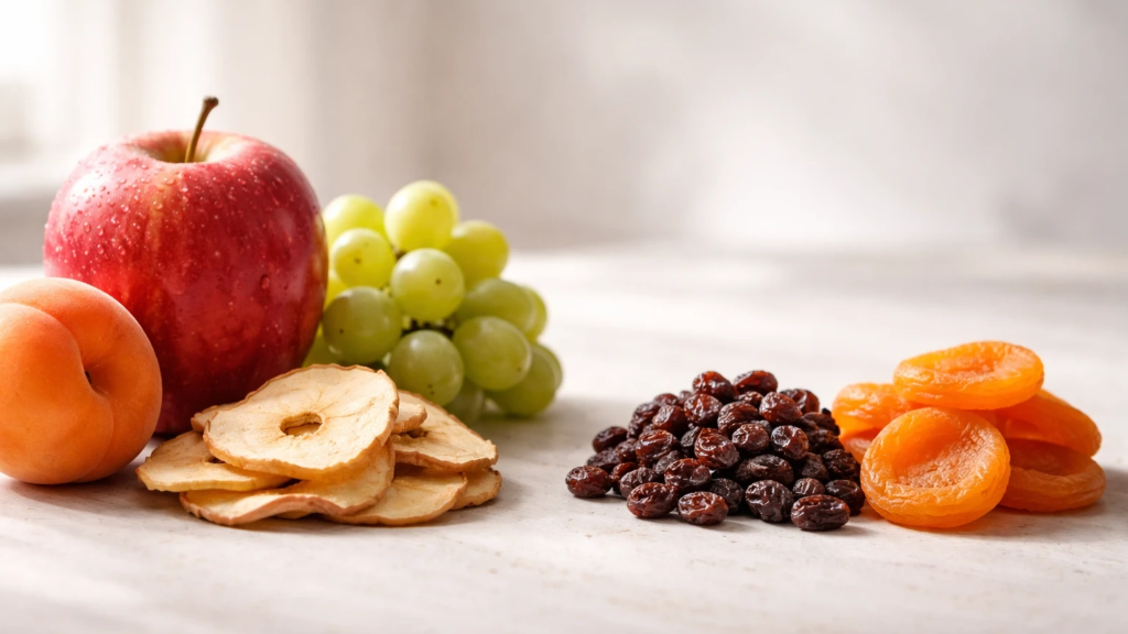 آیا میوه خشک قندش بالاست؟ بررسی علمی و واقعی