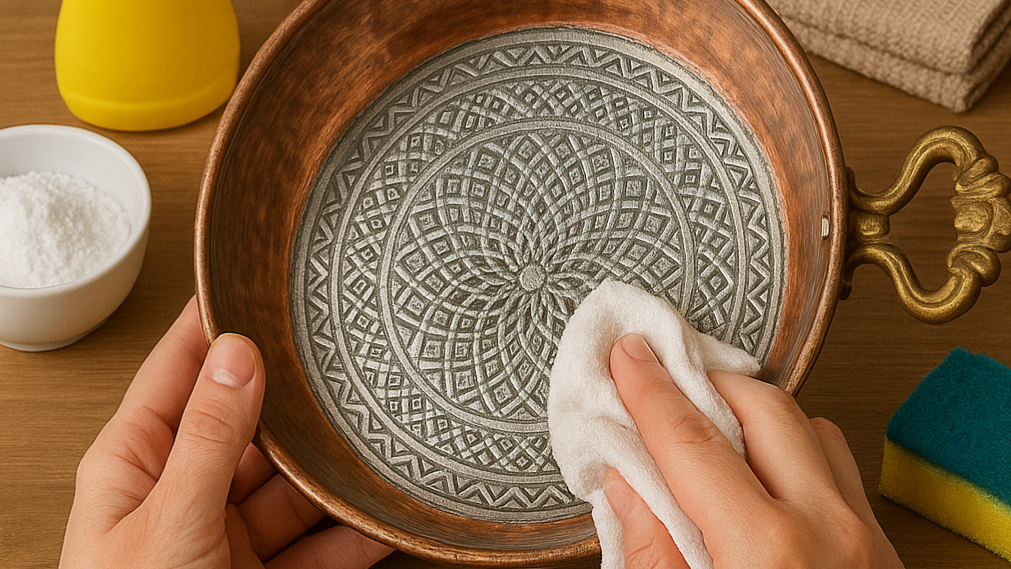 نحوه نگهداری و تمیز کردن ظروف نقره‌کوب