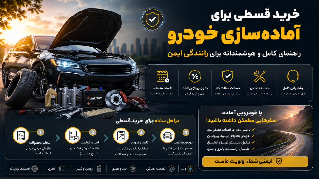 خرید قسطی لاستیک برای آماده‌سازی خودرو و رانندگی ایمن