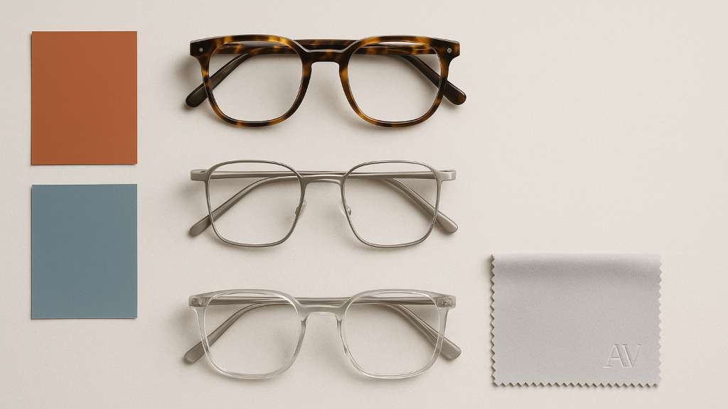 راهنمای انتخاب رنگ و متریال عینک