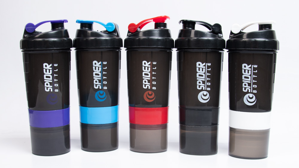 شیکر اسپایدر سه‌تکه 0.5 لیتر؛ بهترین انتخاب برای مکمل‌های ورزشی
