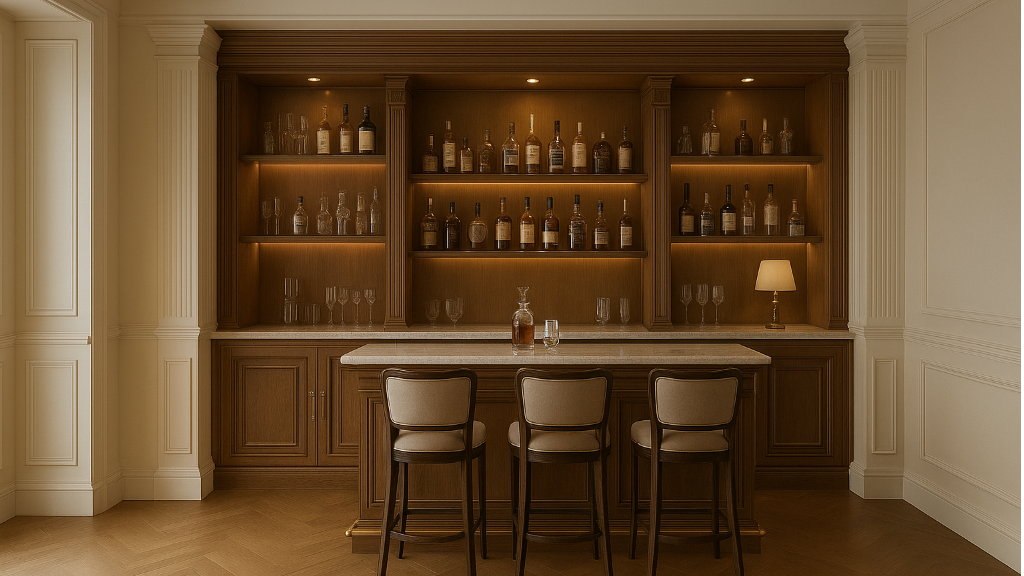 کافی‌بار چوبی لوکس برای خانه و فضای تجاری | گروه تولیدی لیماوود