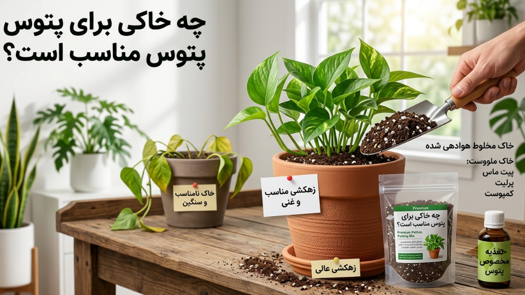 چه خاکی برای پتوس مناسب است؟